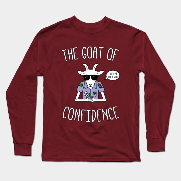 The Goat of Confidence Long Sleeve T-Shirt by propellerhead